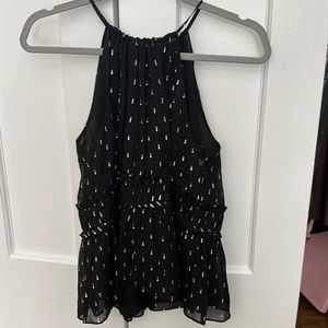 BNWT! Joie black top with silver detailing